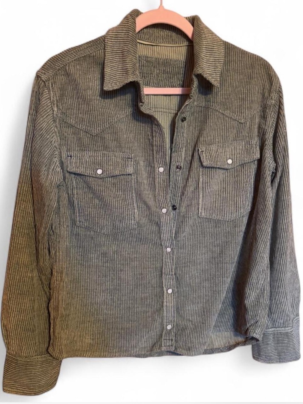 Factory Sample Hideaway Cord Shirt Style Corduroy Shacket NWOT - Picture 4 of 7